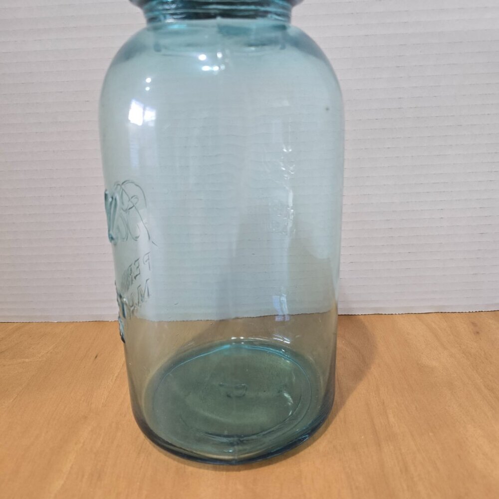 Vintage Blue Ball‎ Perfect Mason Jar Half Gallon Zinc Lid #9 (1923-1933) - Picture 4 of 6
